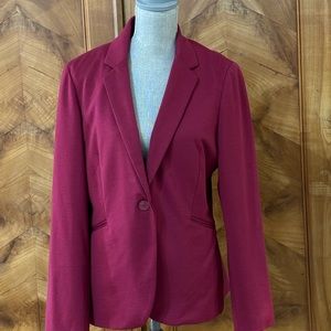 COPY - Burgandy Audrey & Celine Lined Blazer Size L
